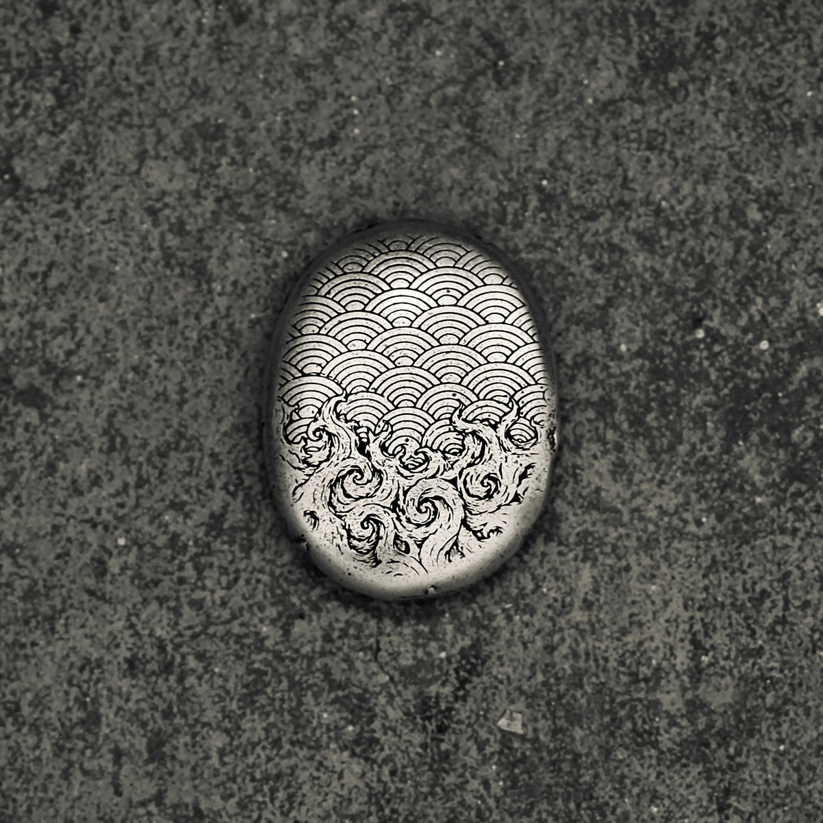 Worry Stone | Seigaiha